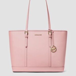Michael Kors Pink Saffiano Jet Set Tote